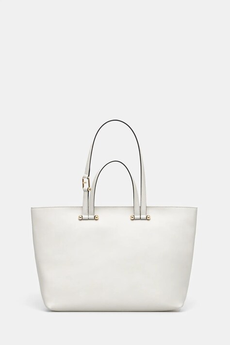 Δερμάτινη τσάντα Furla χρώμα: άσπρο, WB01453 BX3169 3576S