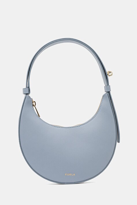 Kožená kabelka Furla modrá barva, WE00649 AX0733 55000