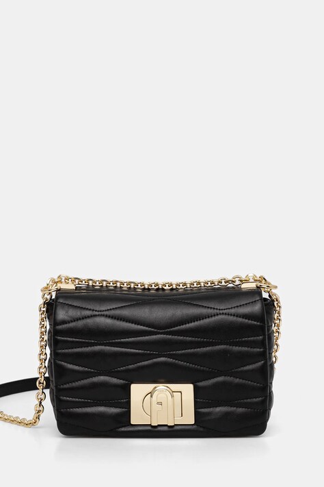 Furla poseta de piele culoarea negru, WB01671 BX3221 O6000