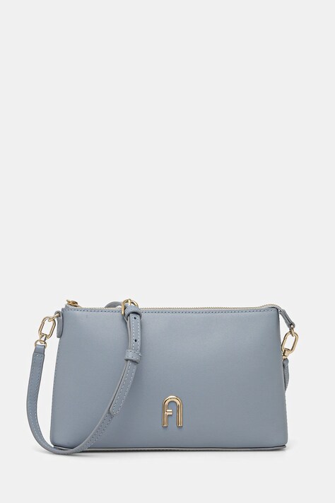 Kožená kabelka Furla modrá barva, WE00615 AX0733 55000