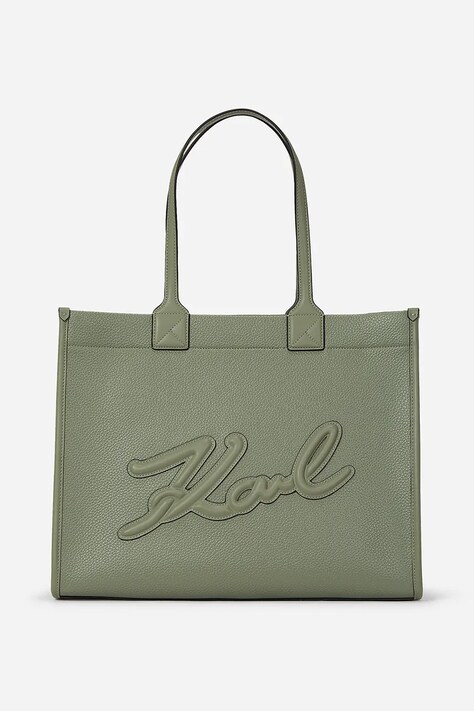 Kabelka Karl Lagerfeld zelená barva, A1W30041