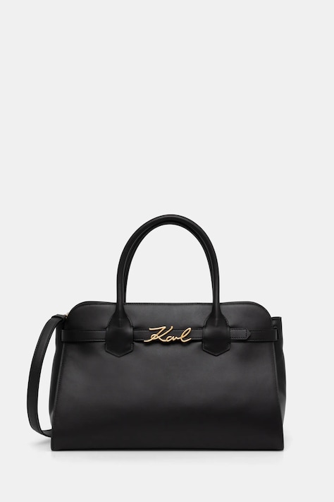 Karl Lagerfeld poseta de piele culoarea negru, A1W30148