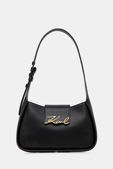 Шкіряна сумочка Karl Lagerfeld колір чорний A1W30149