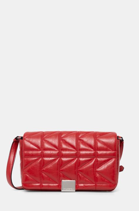 Karl Lagerfeld borsa a mano in pelle colore rosso A1W30394