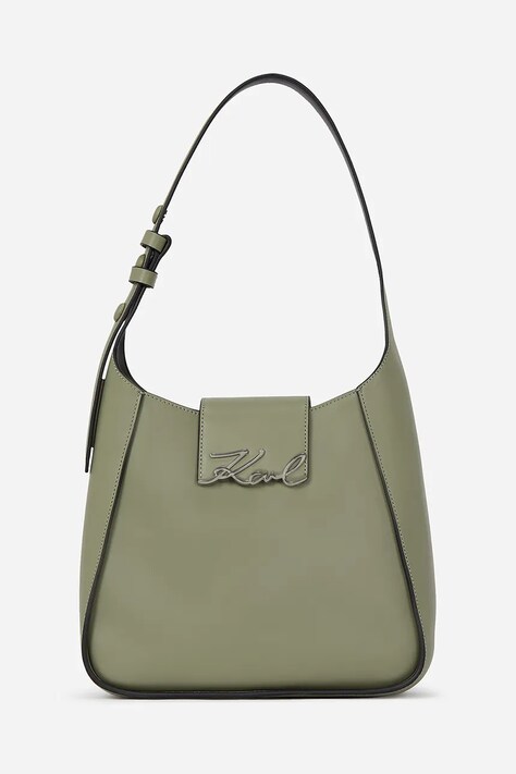 Karl Lagerfeld poseta de piele culoarea verde, A1W30434