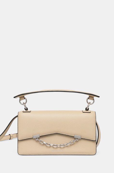 Karl Lagerfeld borsa a mano in pelle colore beige A1W30446