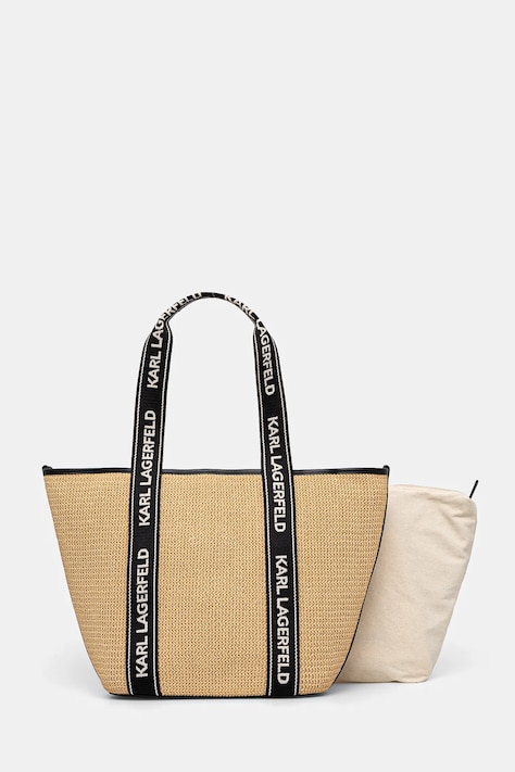 Karl Lagerfeld poseta K/ESSENTIAL culoarea bej, A1W46074