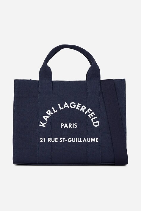 Kabelka Karl Lagerfeld tmavomodrá barva, A1W50010