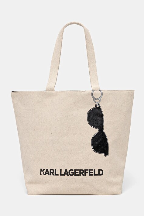 Двусторонняя сумочка Karl Lagerfeld цвет бежевый A1W50020