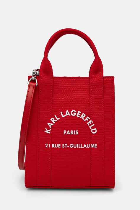 Kabelka Karl Lagerfeld červená barva, A1W50039