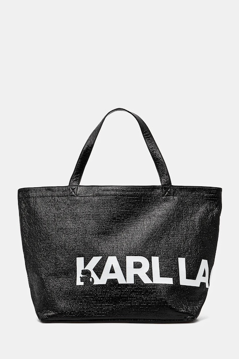Хлопковая сумка Karl Lagerfeld цвет чёрный A1W50064