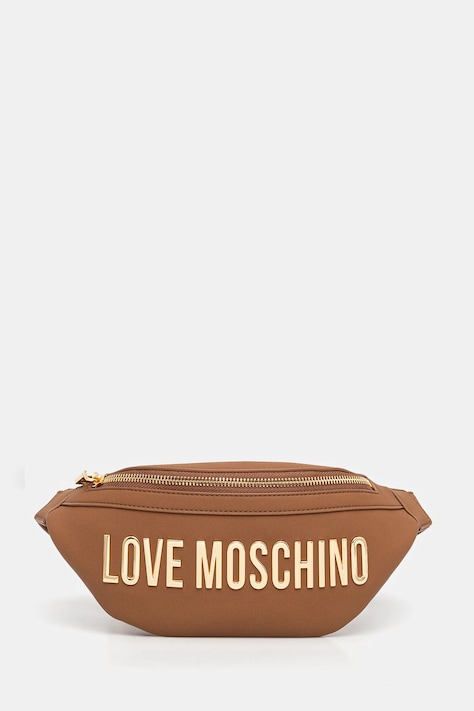 Torbica za okoli pasu Love Moschino rjava barva, JC4195PP1