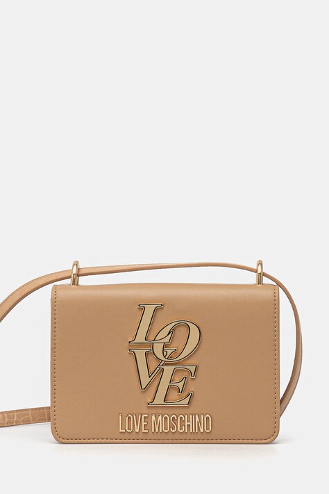 Τσάντα Love Moschino χρώμα: μπεζ, JC4158PP1
