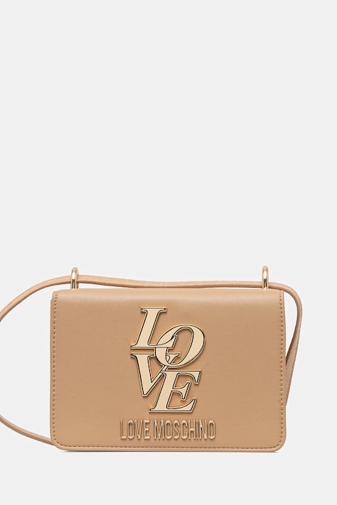 Τσάντα Love Moschino χρώμα: μπεζ, JC4158PP1