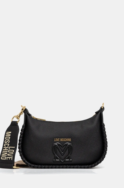 Τσάντα Love Moschino χρώμα: μαύρο, JC4128PP1