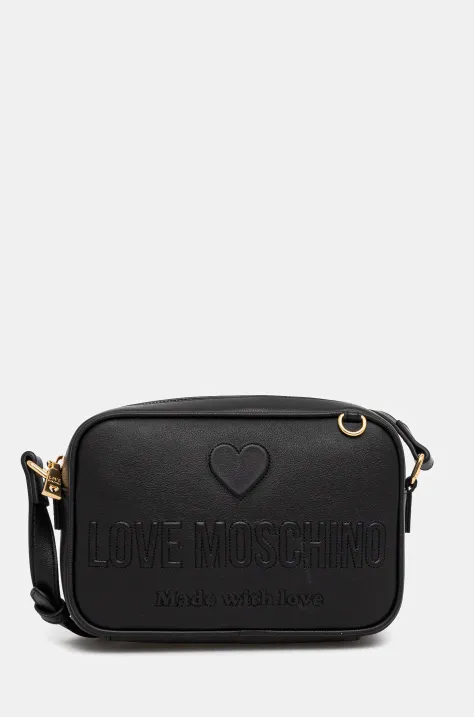 Τσάντα Love Moschino χρώμα: μαύρο, JC4117PP1