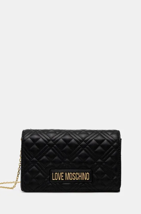 Τσάντα Love Moschino χρώμα: μαύρο, JC4079PP1