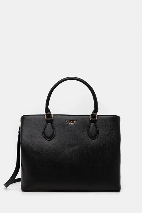 Twinset poseta culoarea negru, 251TB7270