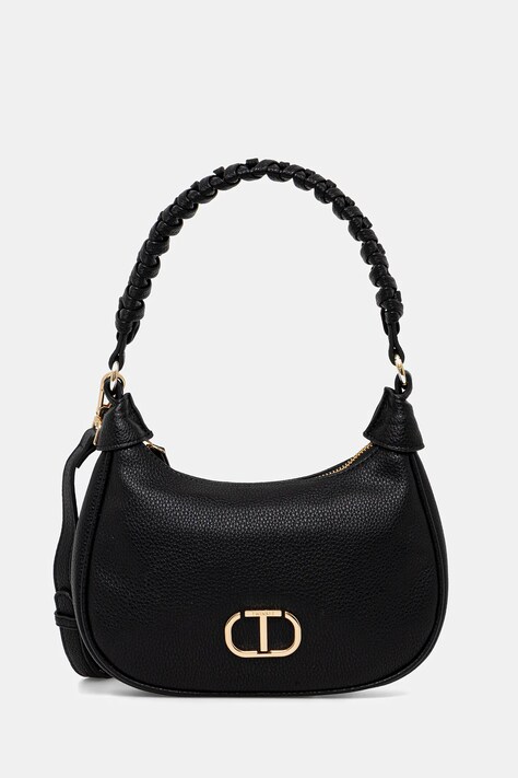 Τσάντα Twinset χρώμα: μαύρο, 251TD8061