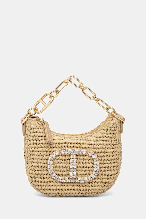 Τσάντα Twinset χρώμα: μπεζ, 251TD8241