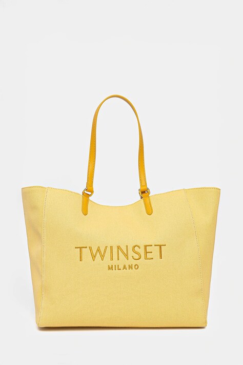 Twinset geantă culoarea galben, 251TD8270