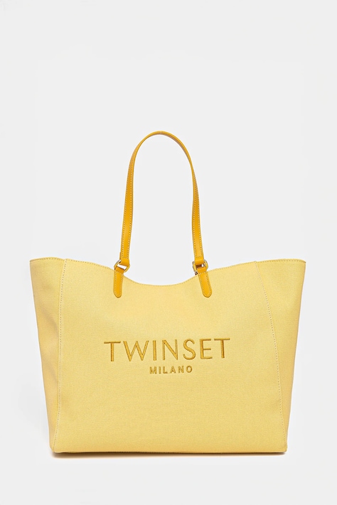 Twinset geantă culoarea galben, 251TD8270