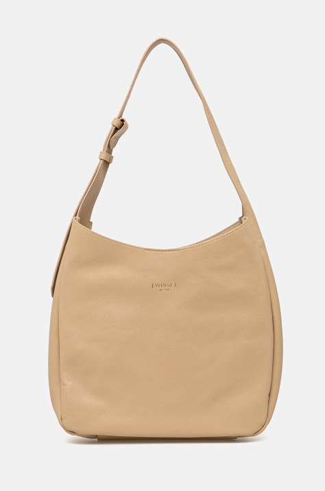 Twinset borsa a mano in pelle colore beige 251TD8331