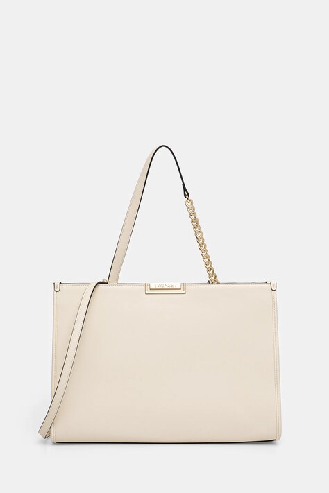 Twinset poseta culoarea bej, 251TD8291