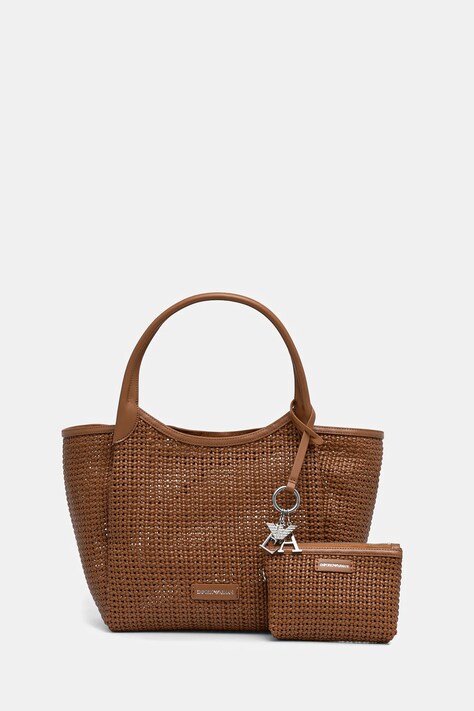Emporio Armani poseta culoarea maro, EW001009 AF14309