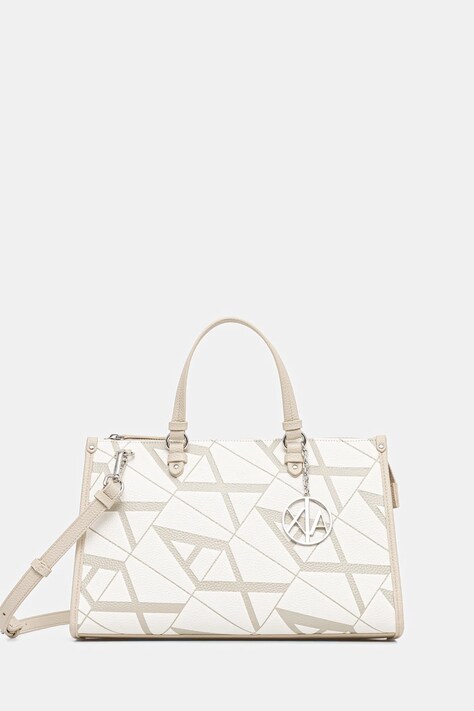 Armani Exchange poșetă culoarea bej, XW000400 AF13680