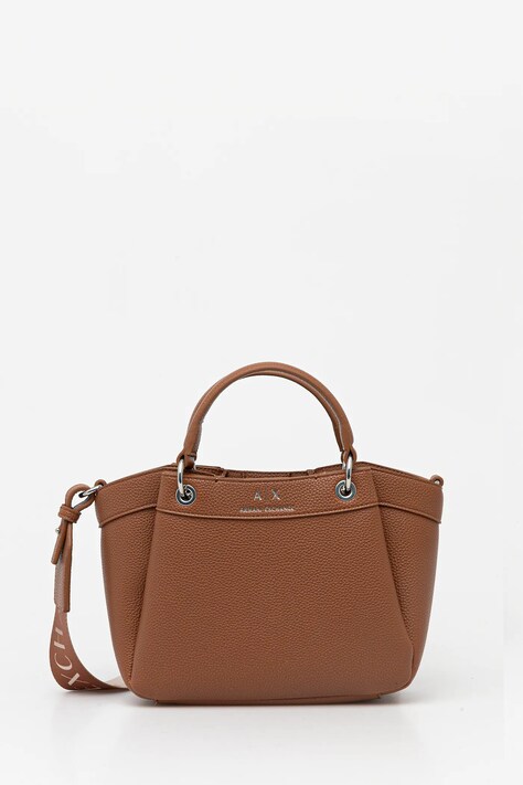 Kabelka Armani Exchange hnědá barva, 942927 CC783