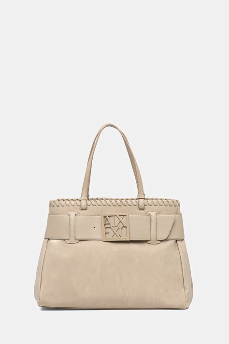 Armani Exchange poșetă culoarea bej, XW000284 AF12574