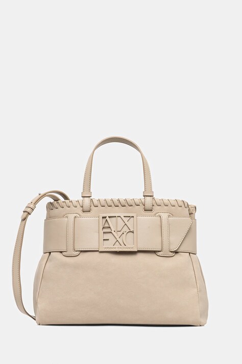 Armani Exchange geantă culoarea bej, XW000285 AF12574