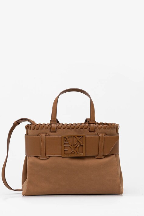 Kabelka Armani Exchange hnědá barva, XW000285 AF12574