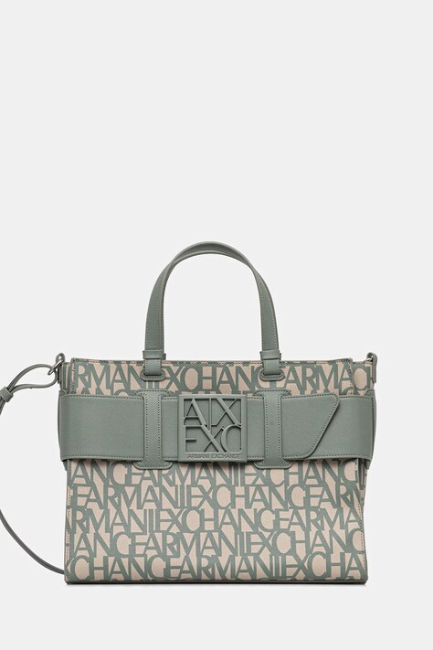 Armani Exchange geantă culoarea verde, 942689 3F742