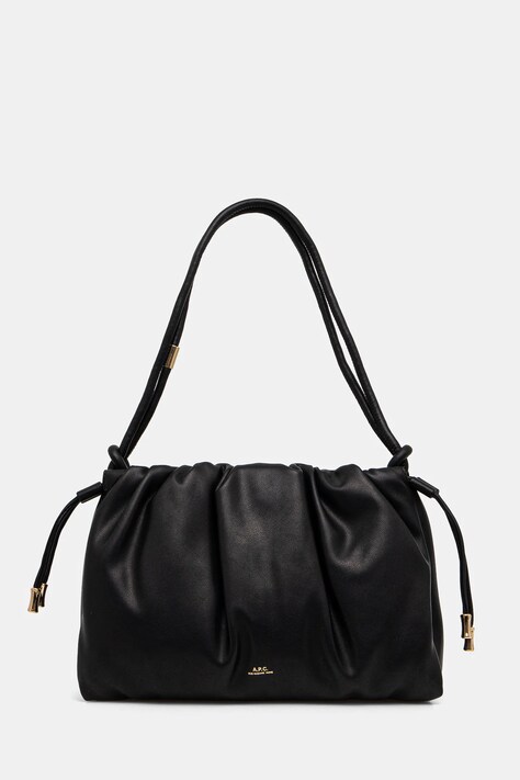 A.P.C. poseta sac ninon shoulder culoarea negru, PUAAT.F61643