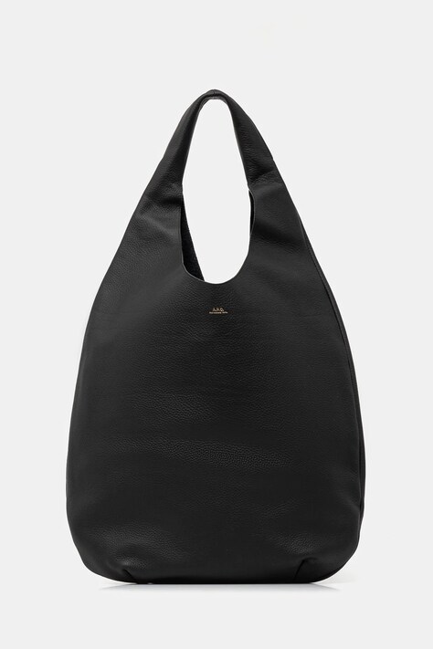 A.P.C. leather handbag le neige black color PXCBC.F67008