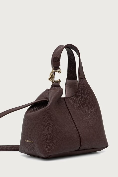 Coccinelle Geantă crossbody pentru femei din piele burgundia E1 SHA 58 01 01