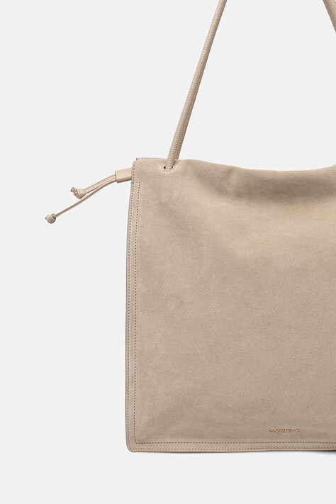 Coccinelle сумка-шопер жіноча замшева COCCINELLEDULSE SUEDE — SS25-TOD0WJ, бежевий — фото 3