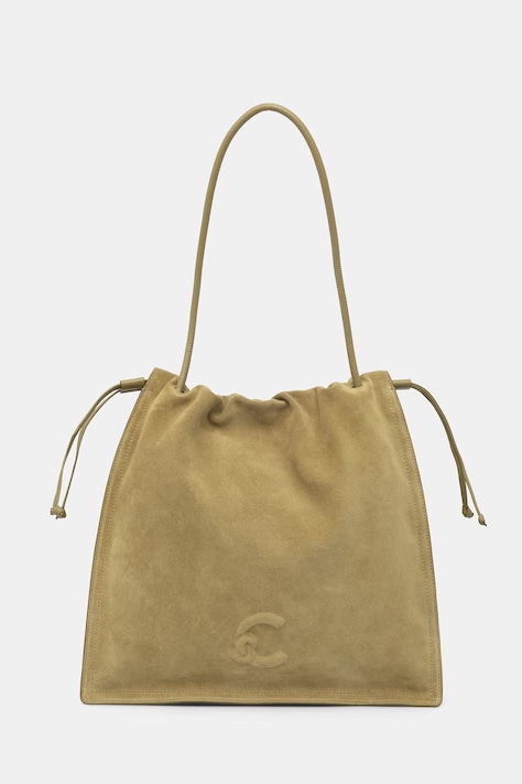Coccinelle Geantă shopper de damă din piele întoarsă COCCINELLEDULSE SUEDE verde E1 SS6 11 01 01