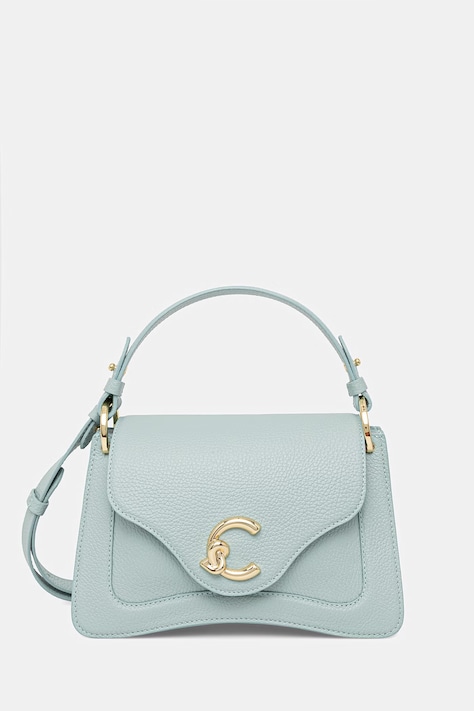 Coccinelle torebka skórzana kolor turkusowy E1 SSL 18 02 01