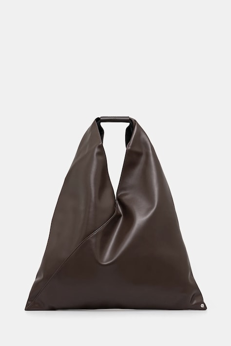 MM6 Maison Margiela poseta de piele Classic Japanese Handbag culoarea maro, S54WD0039