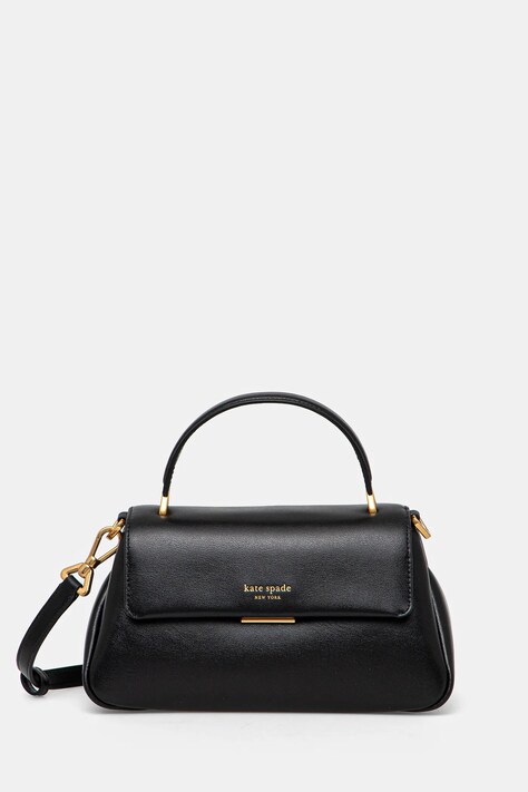 Kate Spade poseta de piele culoarea negru, KI629