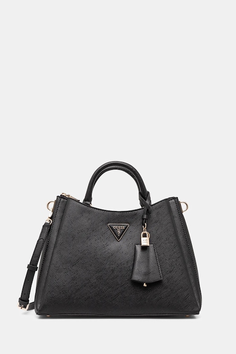 Τσάντα Guess JAZLYNN χρώμα: μαύρο, HWEZG9 52306