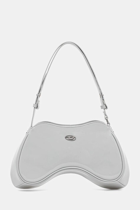 Τσάντα Diesel PLAY PLAY SHOULDER cross bodyb χρώμα: γκρι, X10201.P6255