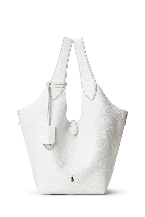 Kožna torba Polo Ralph Lauren Tote boja: ružičasta, 428938031