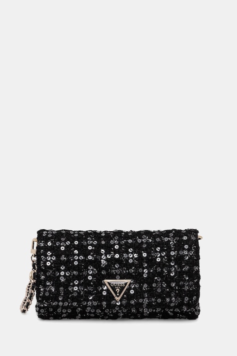 Vlněná taška Guess GIULLY černá barva, HWBB87 48750