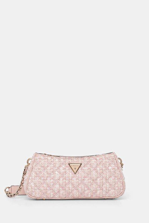 Τσάντα Guess GIULLY χρώμα: ροζ, HWPP87 48160