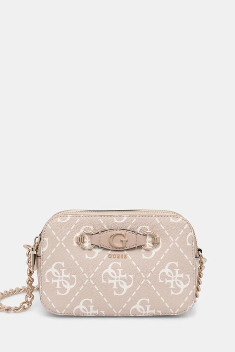 Guess poseta IZZY culoarea bej, HWOQ86 54140