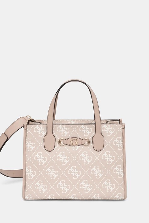 Guess poseta IZZY culoarea bej, HWOQ86 54220